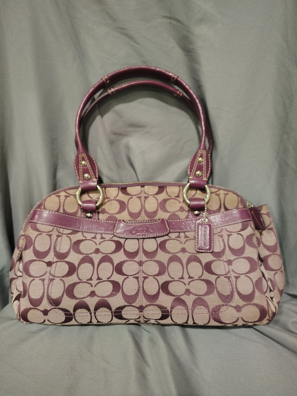 Coach Signature Satchel in Purple